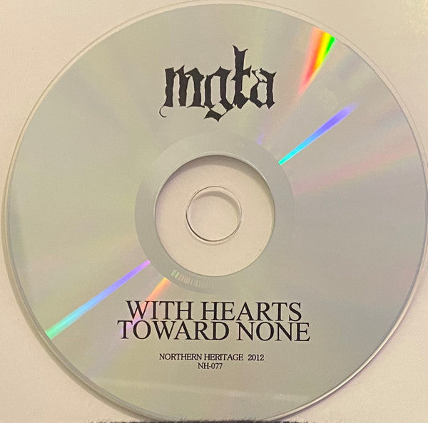 Mgła : With Hearts Toward None (CD, Album, RE, RP)