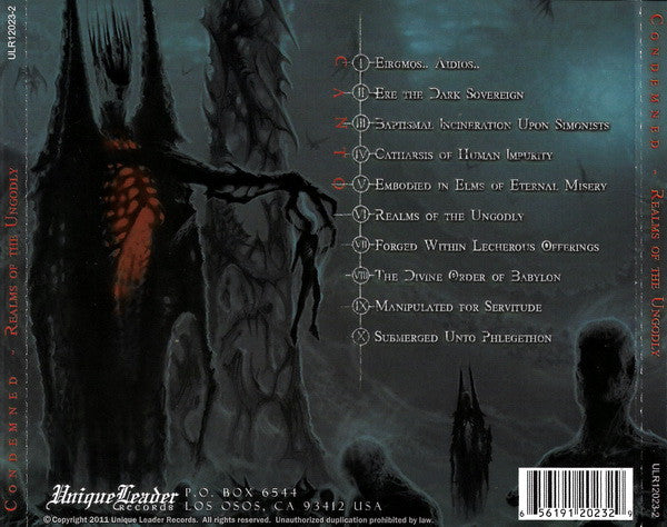 Condemned (4) : Realms Of The Ungodly (CD, Album)