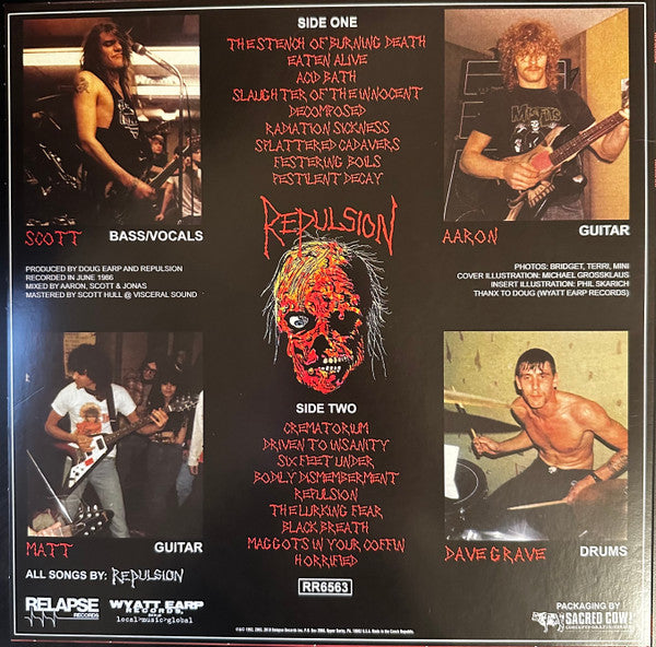 Repulsion : Horrified (LP, Album, Ltd, RE, Oxb)