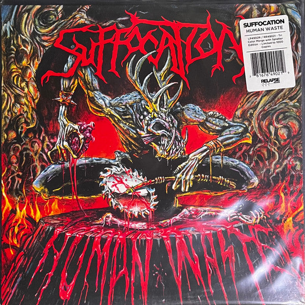 Suffocation : Human Waste (12", EP, Ltd, RE, Tri)