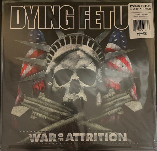 Dying Fetus : War Of Attrition (LP, Album, RE, Red)