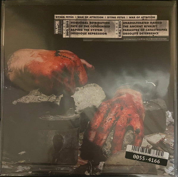 Dying Fetus : War Of Attrition (LP, Album, RE, Red)