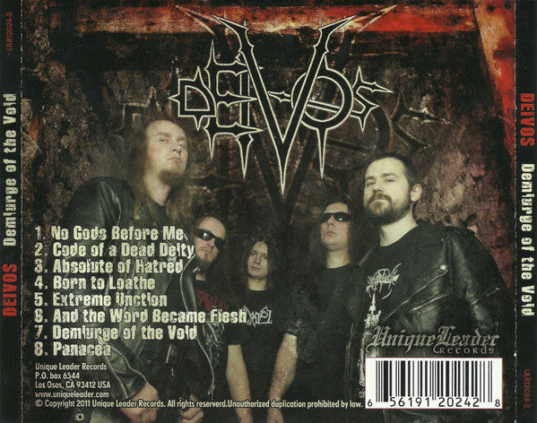 Deivos : Demiurge Of The Void (CD, Album)