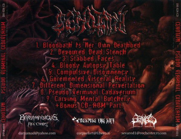 Cenotaph (3) : Pseudo Verminal Cadaverium (CD, Album, Enh, RE)