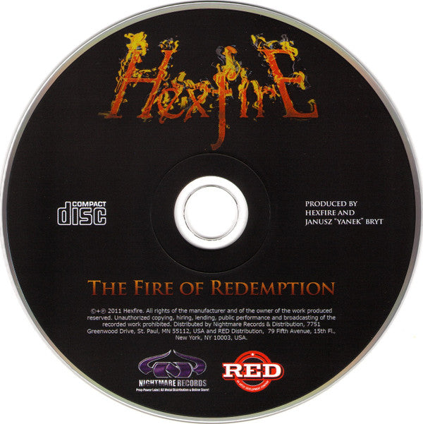 Hexfire (3) : The Fire Of Redemption (CD, Album)