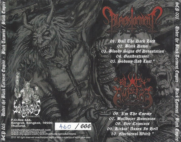 Black Torment / Black Empire (2) : Under The Black Torment Empire (CD, Album, Ltd, Num)