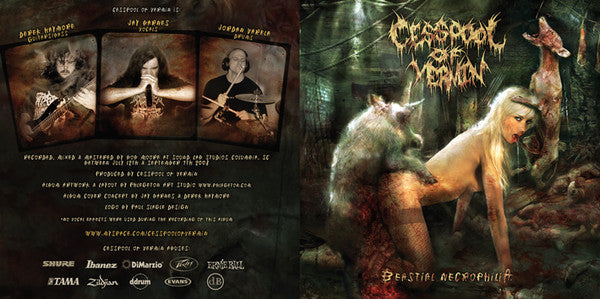 Cesspool Of Vermin : Beastial Necrophilia (CD, Album)