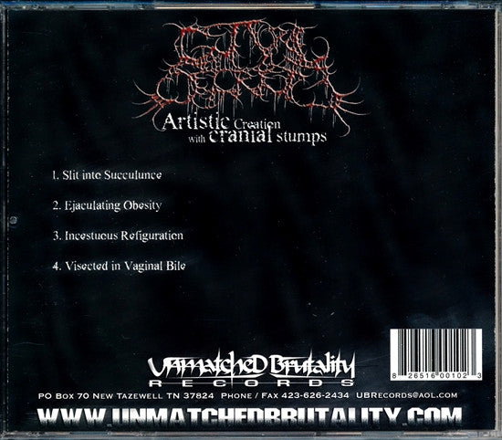 Guttural Secrete : Artistic Creation With Cranial Stumps (CD, EP)