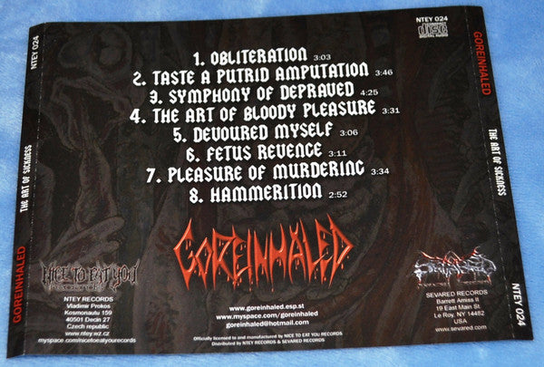 Goreinhaled : The Art Of Sickness (CD, Album)