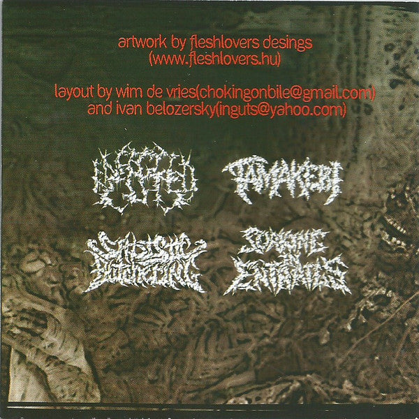 Infected Guts / Tamakeri / Sadistic Butchering / Soaking In Entrails : Slamseason Split (CD)