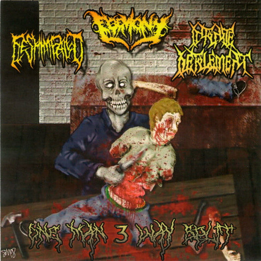 Infinite Defilement / Egemony / Flesh Impaled : One Man 3 Way Split (CDr, Ltd, Num)