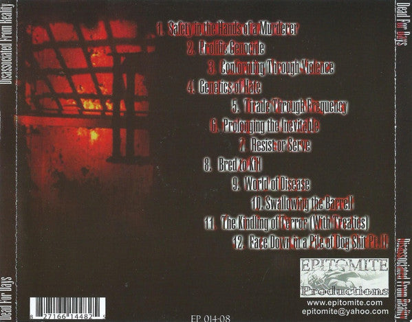 Dead For Days : Disassociated From Reality (CD, Album)