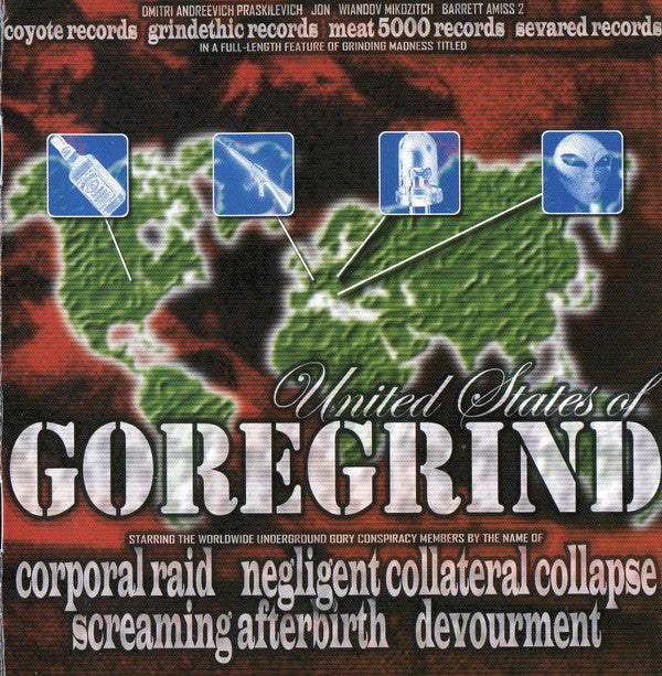 Negligent Collateral Collapse / Corporal Raid / Screaming Afterbirth / Devourment : United States Of Goregrind (CD, Ltd)