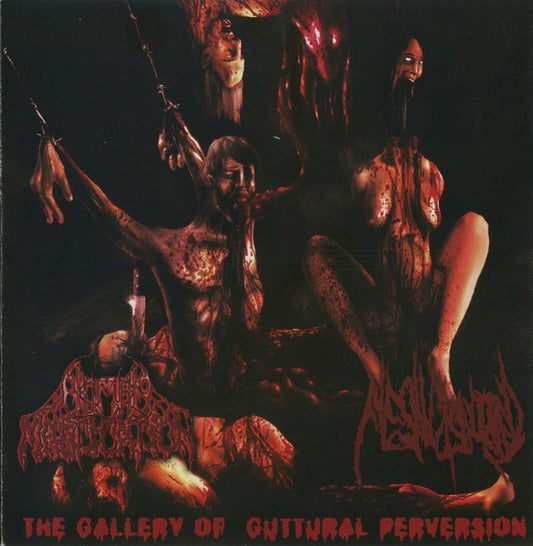 Human Mastication / Flesh Disgorged : The Gallery Of Guttral Perversion (CD, Album)