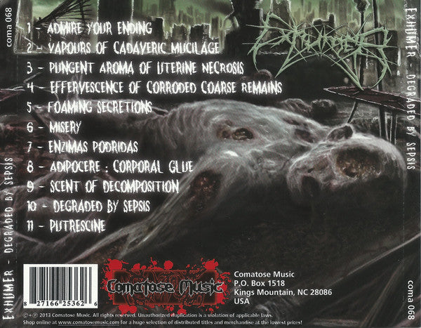 Exhumer : Degraded By Sepsis (CD, Album)