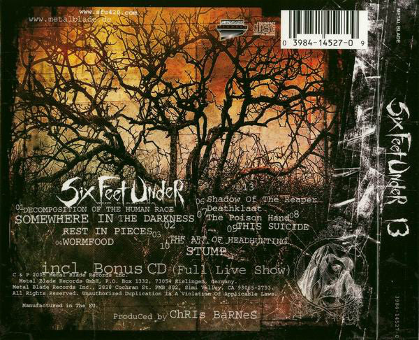 Six Feet Under : 13 (2xCD, Album, Ltd, Dig)