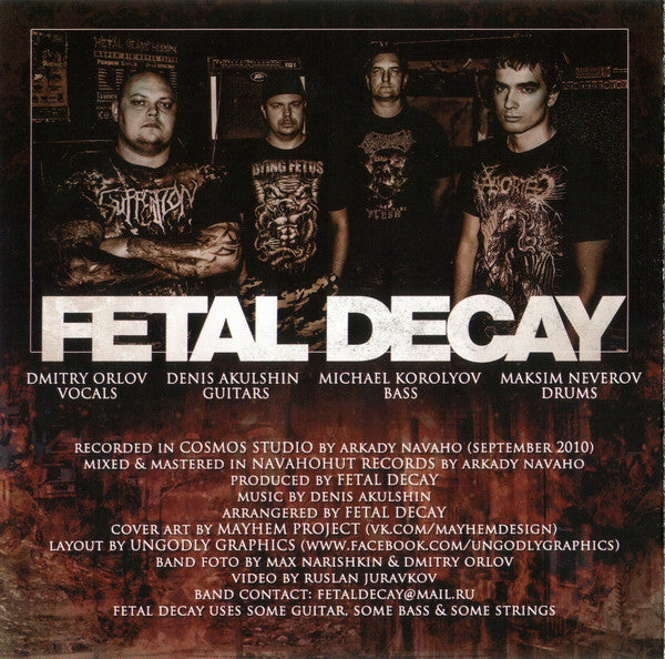 Fetal Decay : You Have No Choice (CD, Album, Enh, RE)