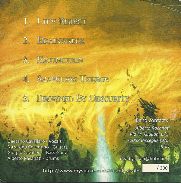 Deadlystrain : Extinction (CD-ROM, EP, Ltd)