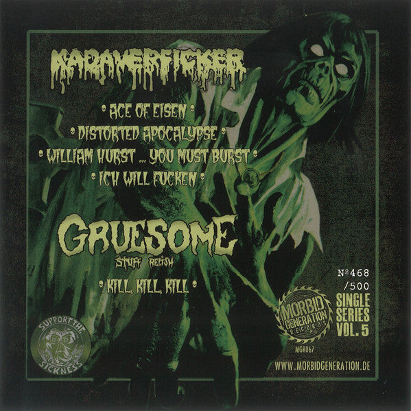 Kadaverficker / Gruesome Stuff Relish : Kadaverficker / Gruesome Stuff Relish (7", EP, Single, Ltd, Num)